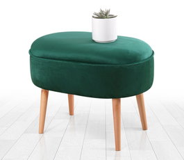 Atelier Del Sofa Moile - Puf de Terciopelo Verde